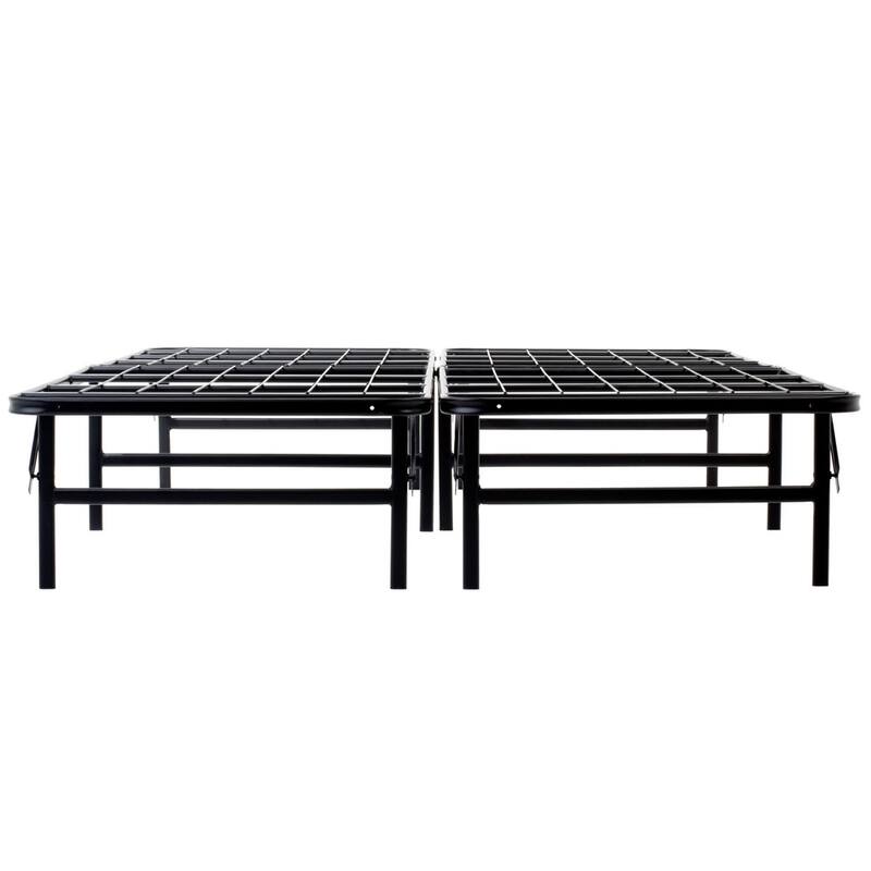 Brookside Queen-size Platform Bed Frame and Box Spring in One Foldable Bed Base