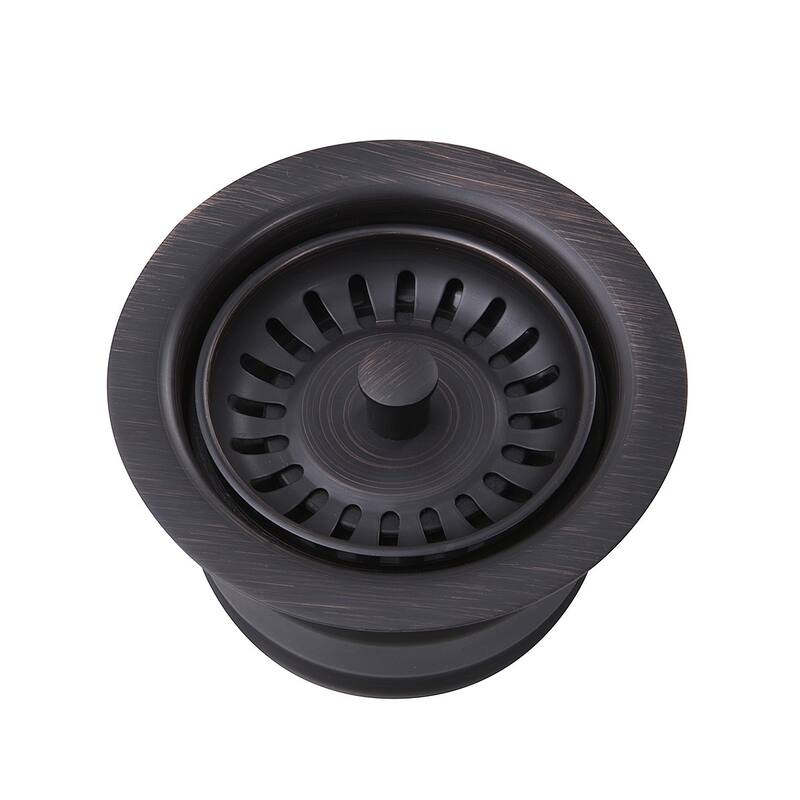Highpoint Collection Dark Brushed Oil Rubbed Bronze Finished Disposal Drain with Extended Collar