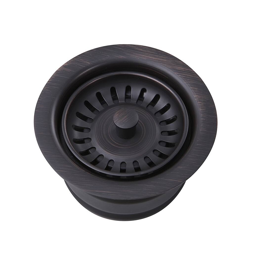 Highpoint Collection Dark Brushed Oil Rubbed Bronze Finished Disposal Drain with Extended Collar