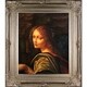 preview thumbnail 2 of 8, La Pastiche Leonardo Da Vinci 'The Virgin of the Rocks' (detail - young woman) Hand Painted Framed Canvas Art