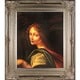 preview thumbnail 6 of 8, La Pastiche Leonardo Da Vinci 'The Virgin of the Rocks' (detail - young woman) Hand Painted Framed Canvas Art