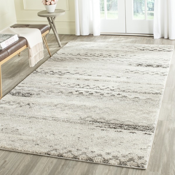 Safavieh Retro Modern Abstract Cream Grey Distressed Area Rug 6 Safavieh Retro Modern Abstract Cream Grey Distressed Area Rug 6 X27