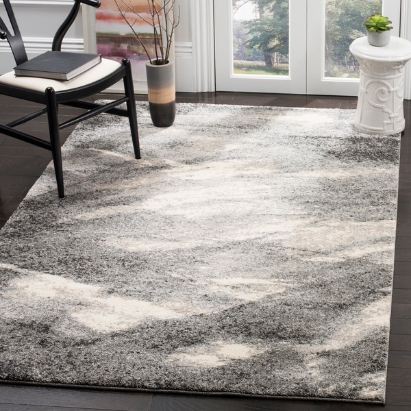 Safavieh Retro Mid-Century Modern Abstract Grey/ Ivory Rug - 11' x 15'