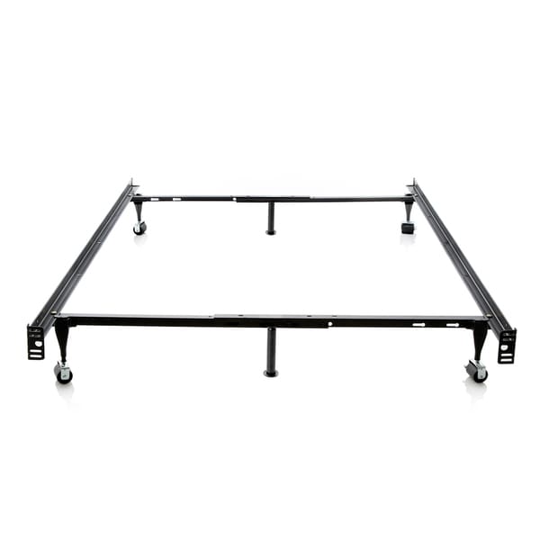 Brookside Heavy Duty 6-leg Adjustable Metal Full/ Twin Bed Frame with