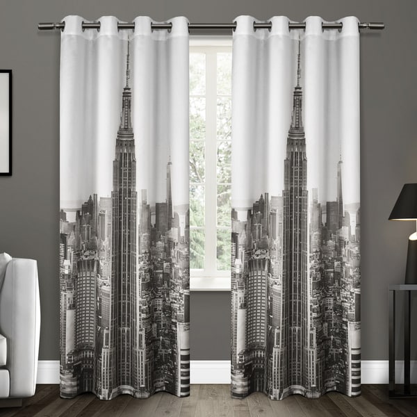 ATI Home Manhattan Grommet Top Curtain Panel Pair  Free Shipping On Orders Over $45  Overstock 