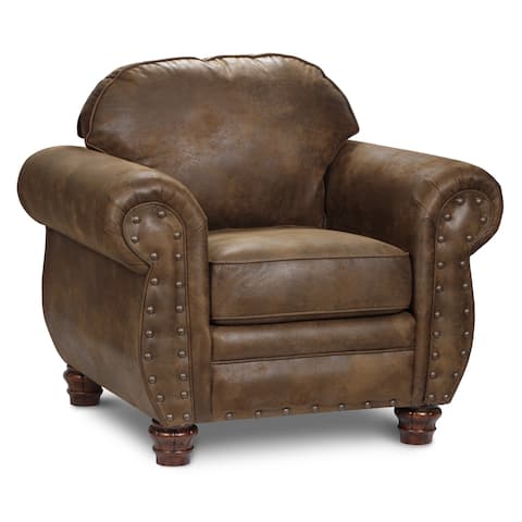 Brown Faux Leather Sedona Chair