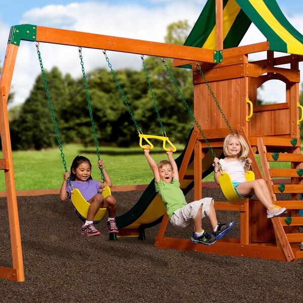 weston all cedar swing set