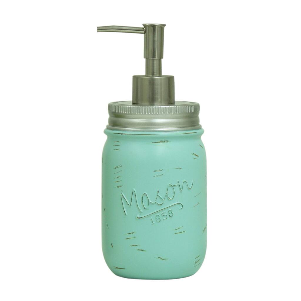 Painted Mason Jar Lotion Dispenser