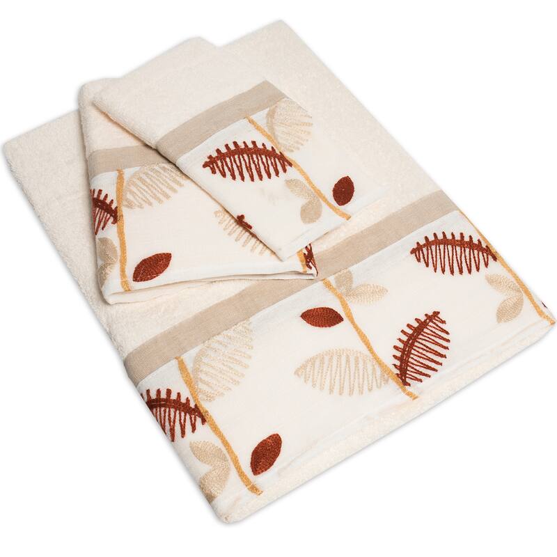 Hand-crafted Ivory Leaf Bath Accessory Collection