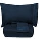 preview thumbnail 13 of 30, Luxury Lightweight Solid 5-piece Bed-In-a-Bag with Sheet Set Navy - Full - 5 Piece