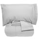 preview thumbnail 27 of 30, Luxury Lightweight Solid 5-piece Bed-In-a-Bag with Sheet Set Silver - Queen - 5 Piece