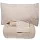preview thumbnail 10 of 30, Luxury Lightweight Solid 5-piece Bed-In-a-Bag with Sheet Set Cream - King - 5 Piece