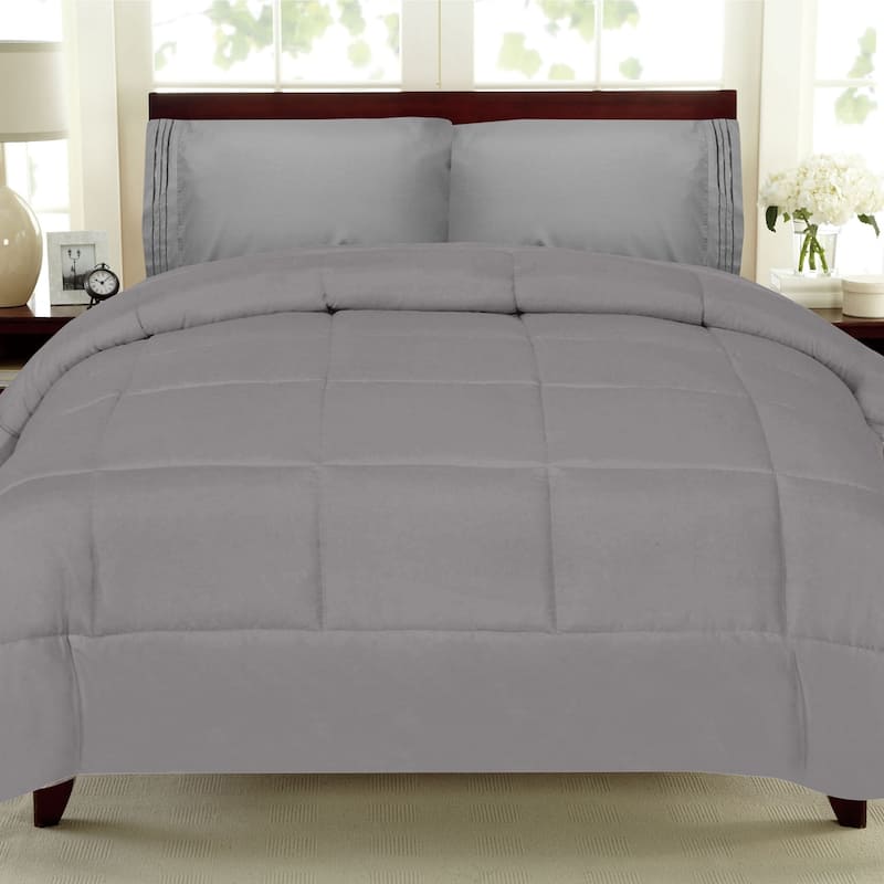 Luxury Lightweight Solid 5-piece Bed-In-a-Bag with Sheet Set