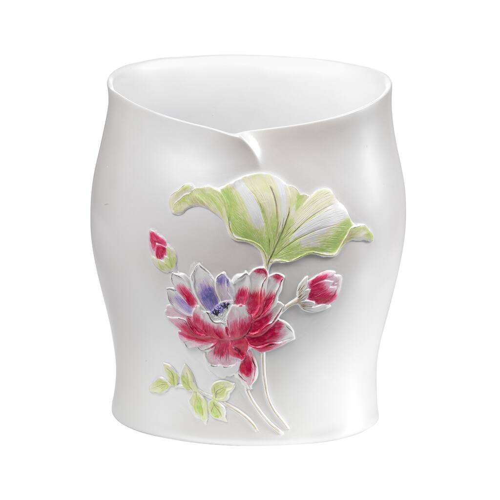 Hand Crafted Floral Bath Accessory Collection Set or Separates