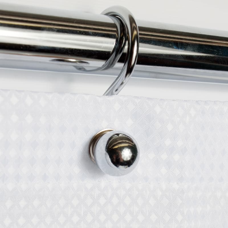 Rust Resistant Chrome Ball Shower Hook Set (Set of 12)