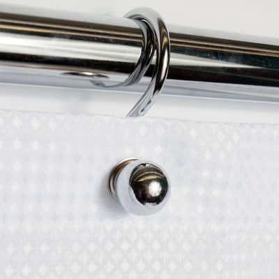 Rust Resistant Chrome Ball Shower Hook Set (Set of 12)