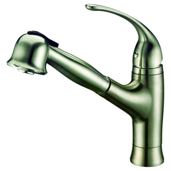 Shop Dawn Brushed Nickel Single Lever Pull Out Spray Kitchen