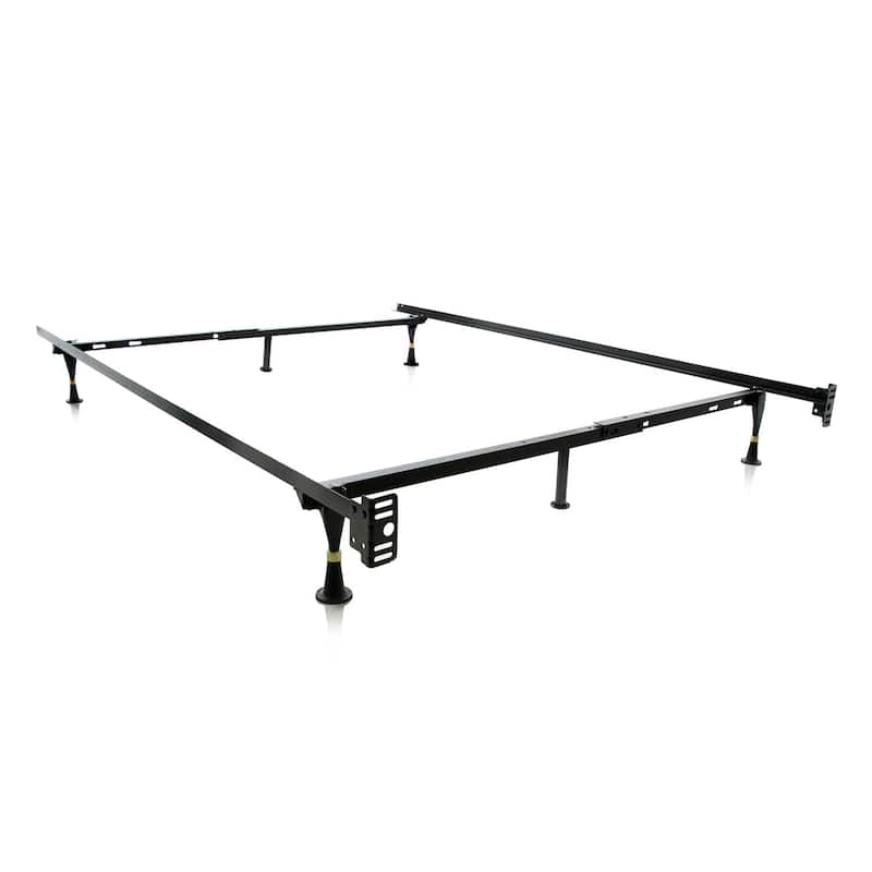 Brookside Metal Full/ Twin Heavy-duty Adjustable Bed Frame with Glides