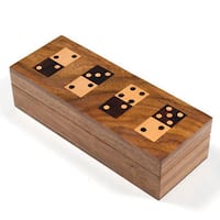 Handmade Wooden Domino Set (India)