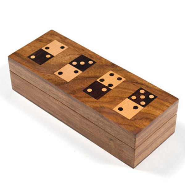 Handmade Wood Domino Set India Overstock