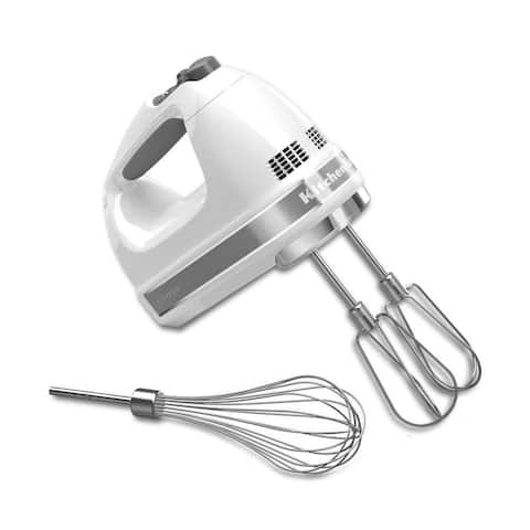 KitchenAid KHM7210WH White 7-Speed Digital Hand Mixer