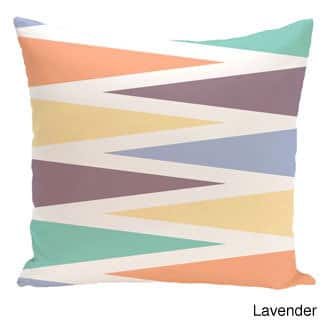 Backgammon Geometric Print 18-inch Outdoor Pillow - Purple