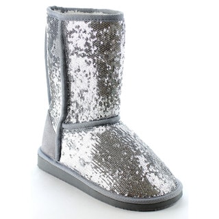 silver snow boots women