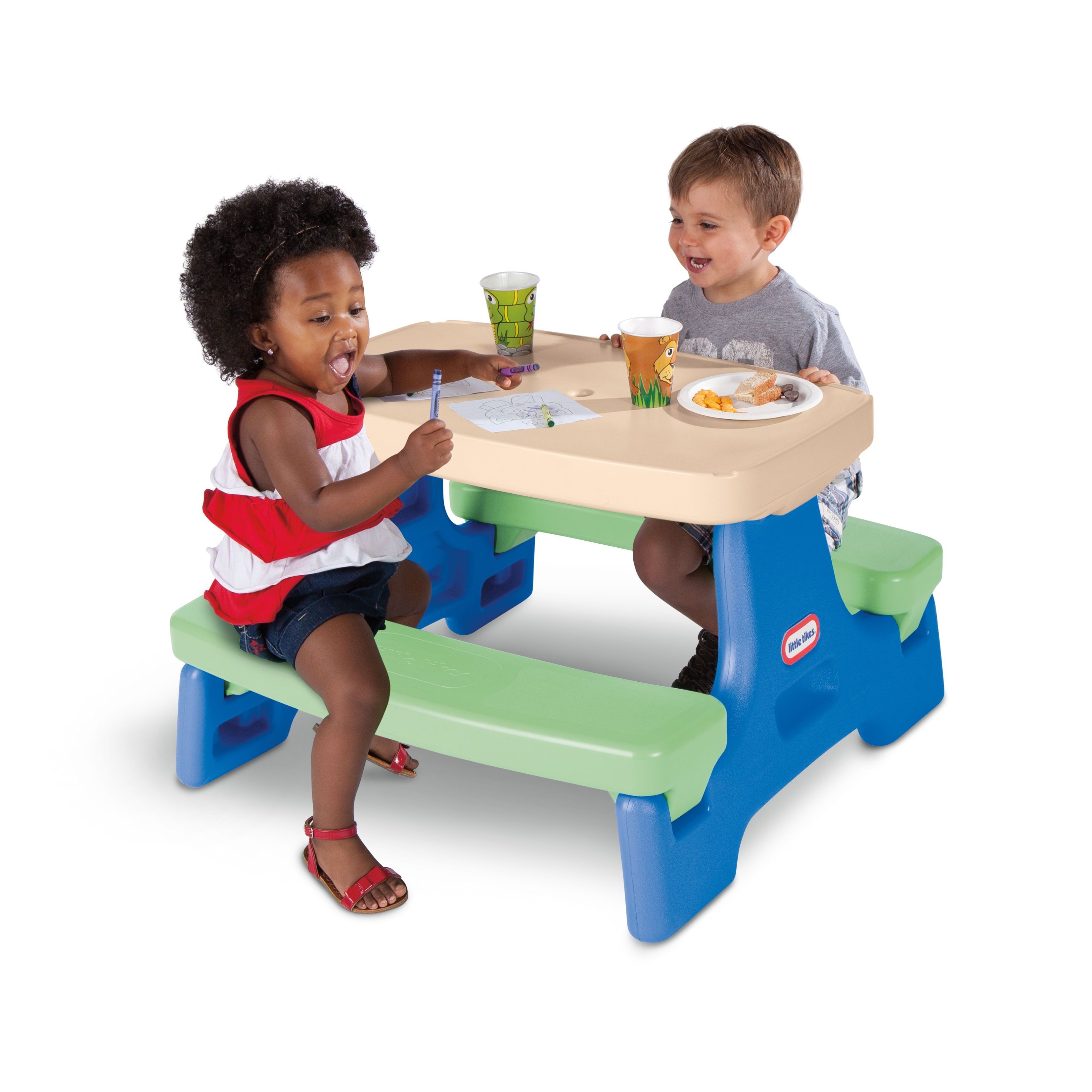 little tikes easy store picnic table