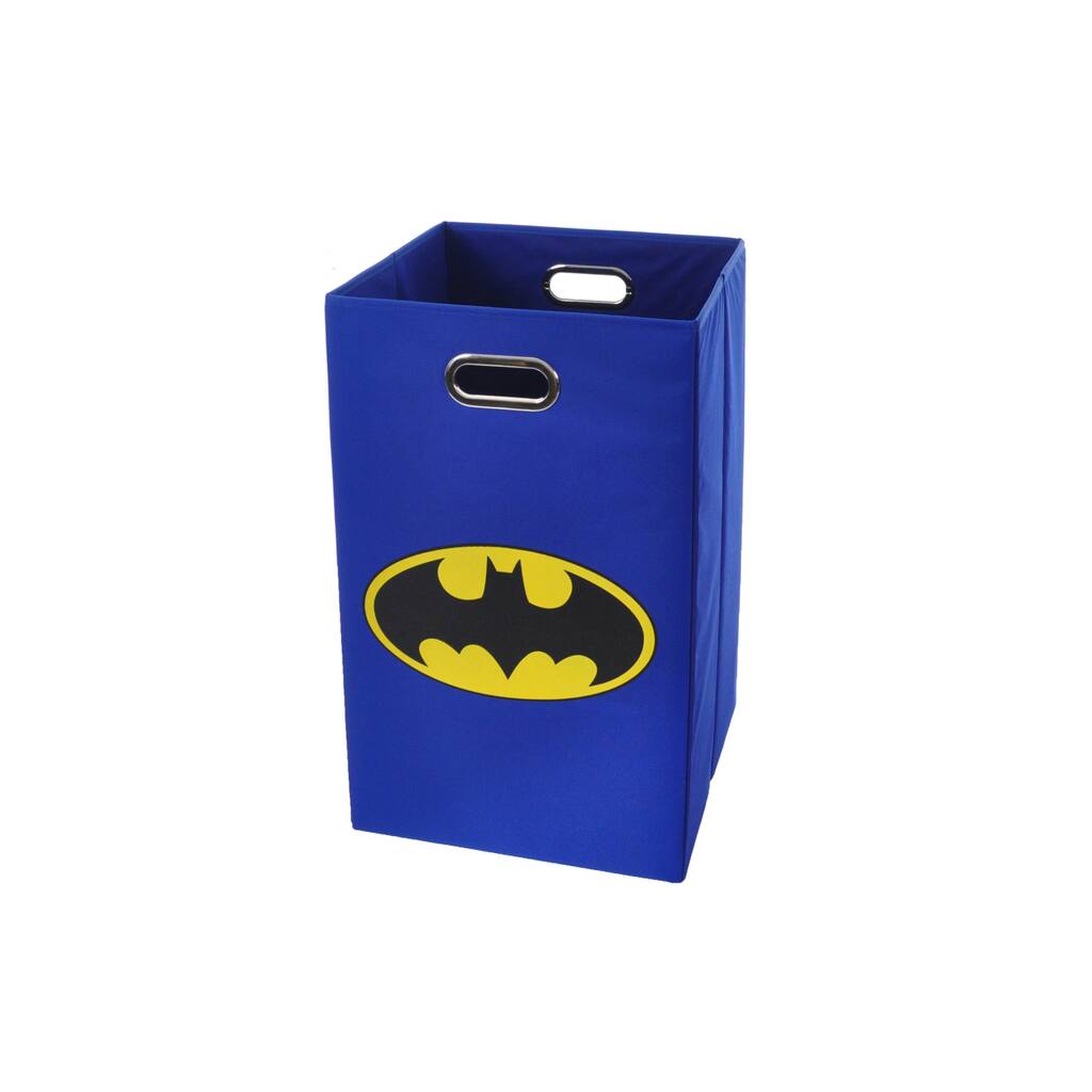 Batman Logo Blue Folding Laundry Basket