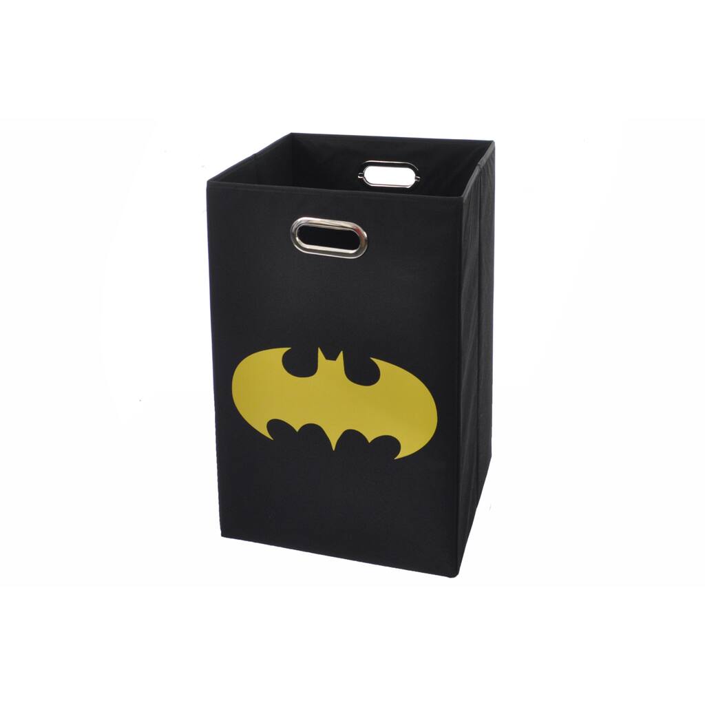 Batman Shield Black Folding Laundry Basket