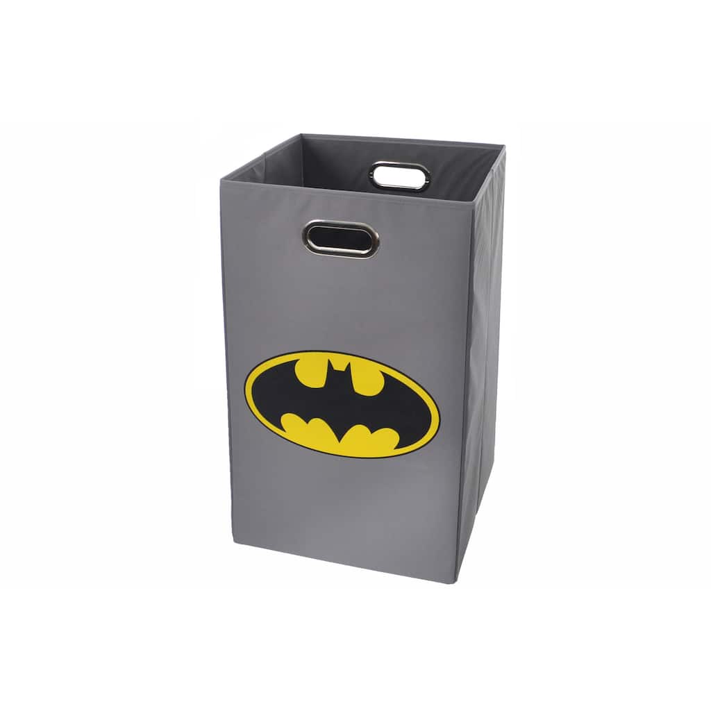 Batman Logo Gray Folding Laundry Basket
