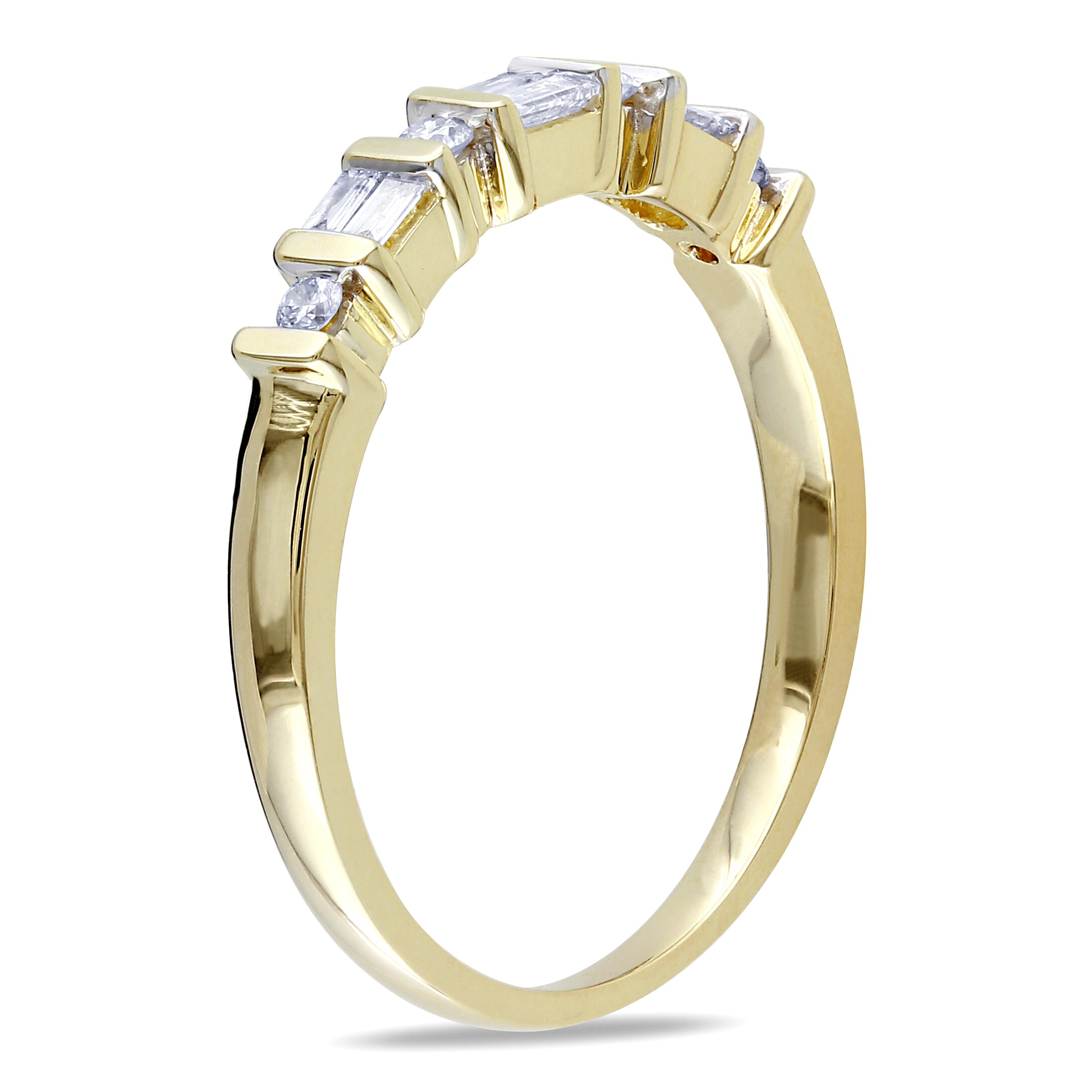 G-H,I2-I3 1//5 cttw, Size-8.75 Diamond Wedding Band in 10K White Gold