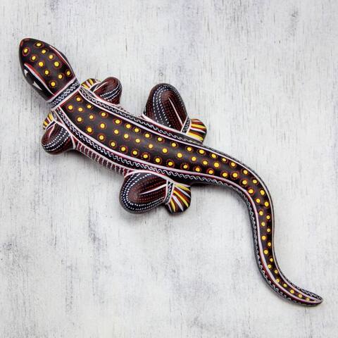 Handmade Handsome Lizard Wall Adornment (Mexico)