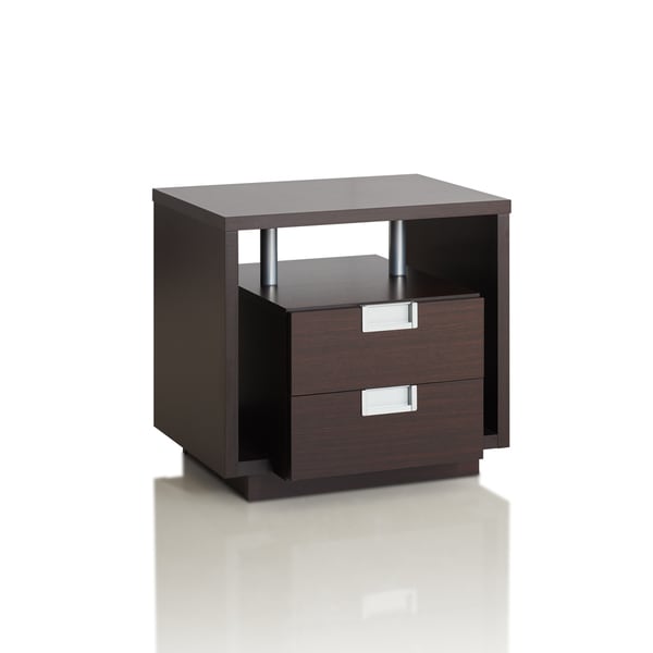 Furniture Of America Ferrall Modern Espresso Box 2 Drawer End Furniture Of America Ferrall Modern Espresso Box 2 Drawer End Table
