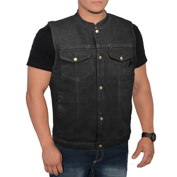 denim black vest