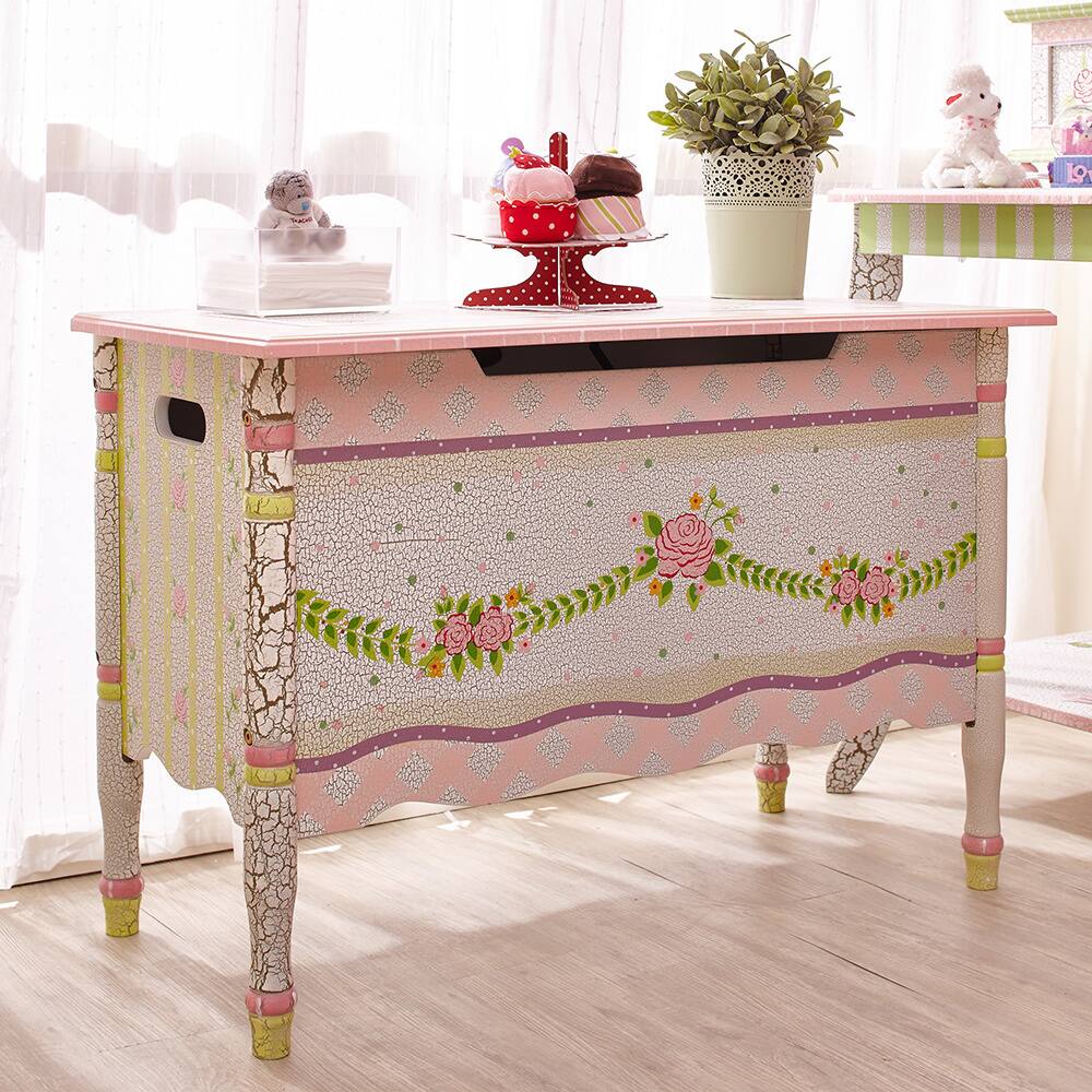 Fantasy Fields - Crackled Rose Toy Chest