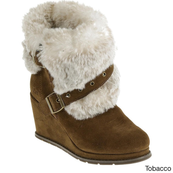 womens booties with fur