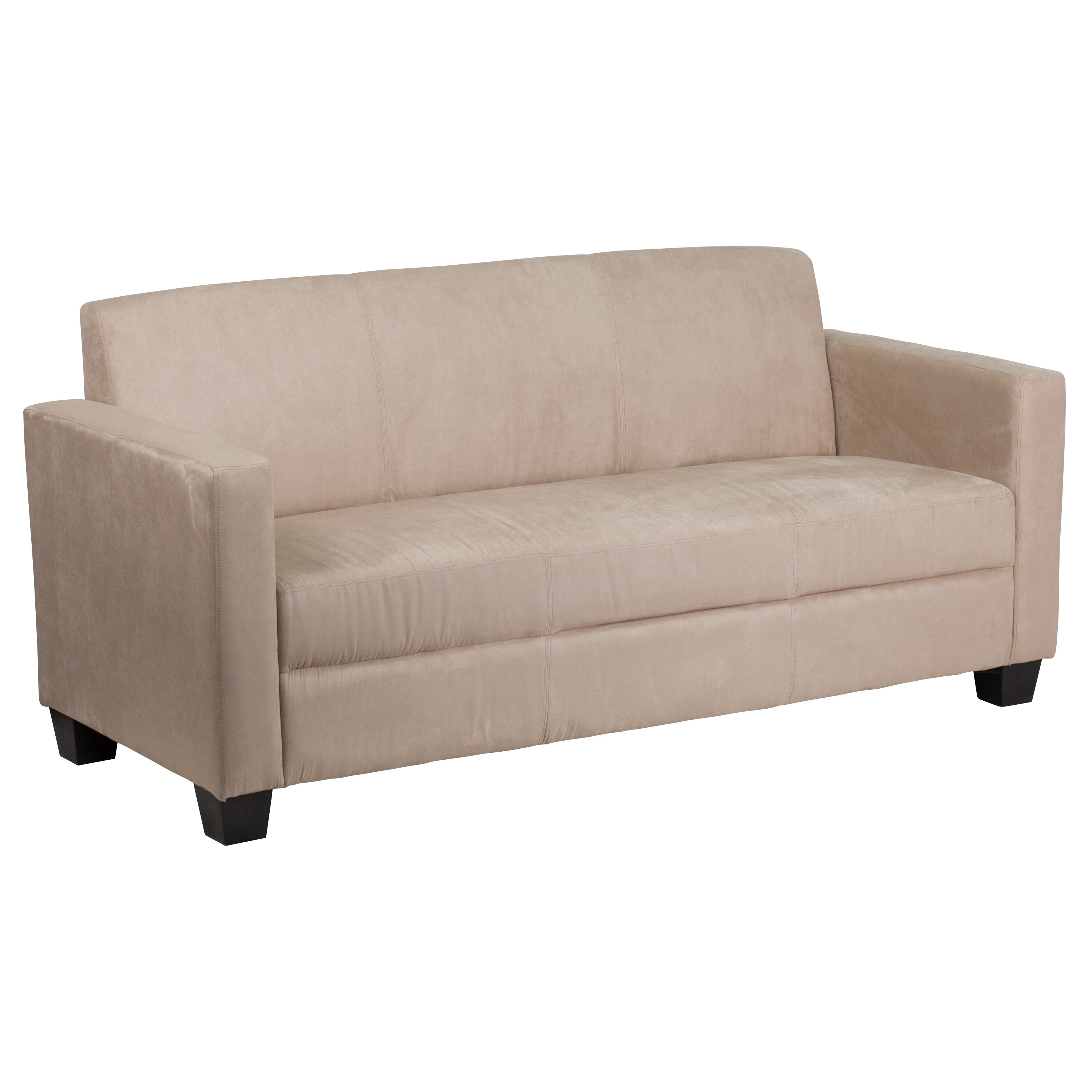 Grand Series Fedexable Light Brown Microfiber Sofa Fedexable Light Brown Microfiber Sofa