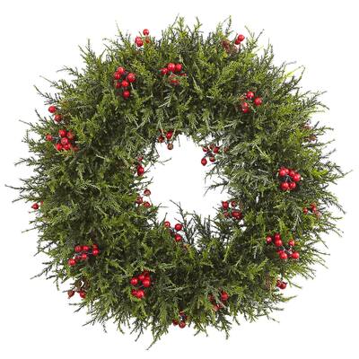 20-inch Cedar Berry Wreath