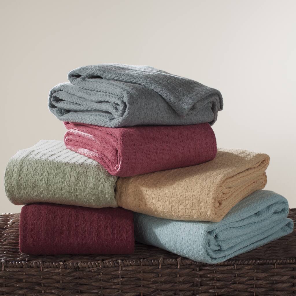 Classic Solid Cotton 50" x 70" Throw