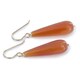 preview thumbnail 4 of 3, Orange Agate Gemstone 14K GF Handmade Earrings