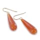 preview thumbnail 2 of 3, Orange Agate Gemstone 14K GF Handmade Earrings