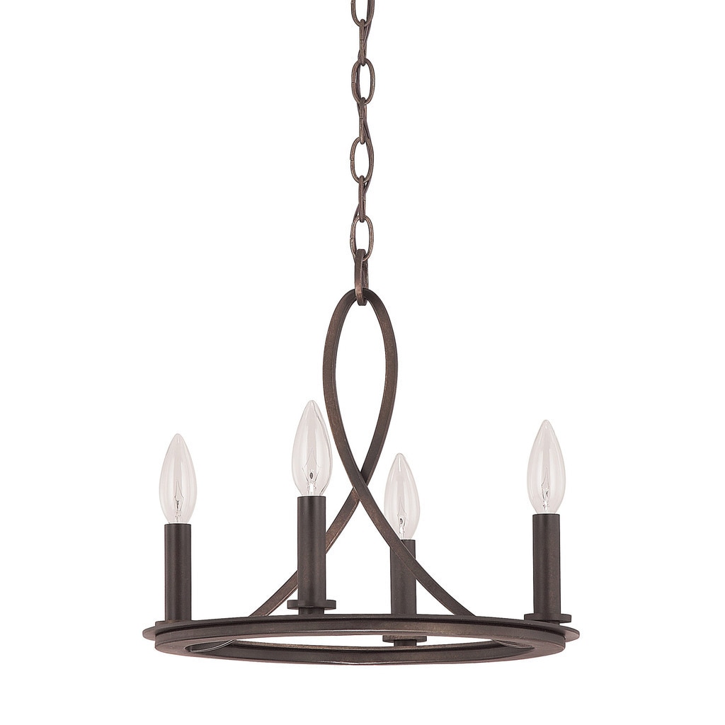 Chastain 4-light Tobacco Chandelier - Chandeliers For Bedrooms by Overstock.com