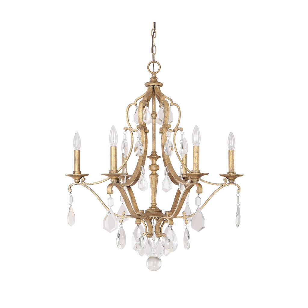 Blakely 6-light Antique Gold Chandelier - Antique Gold - Chandeliers For Bedrooms by Overstock.com