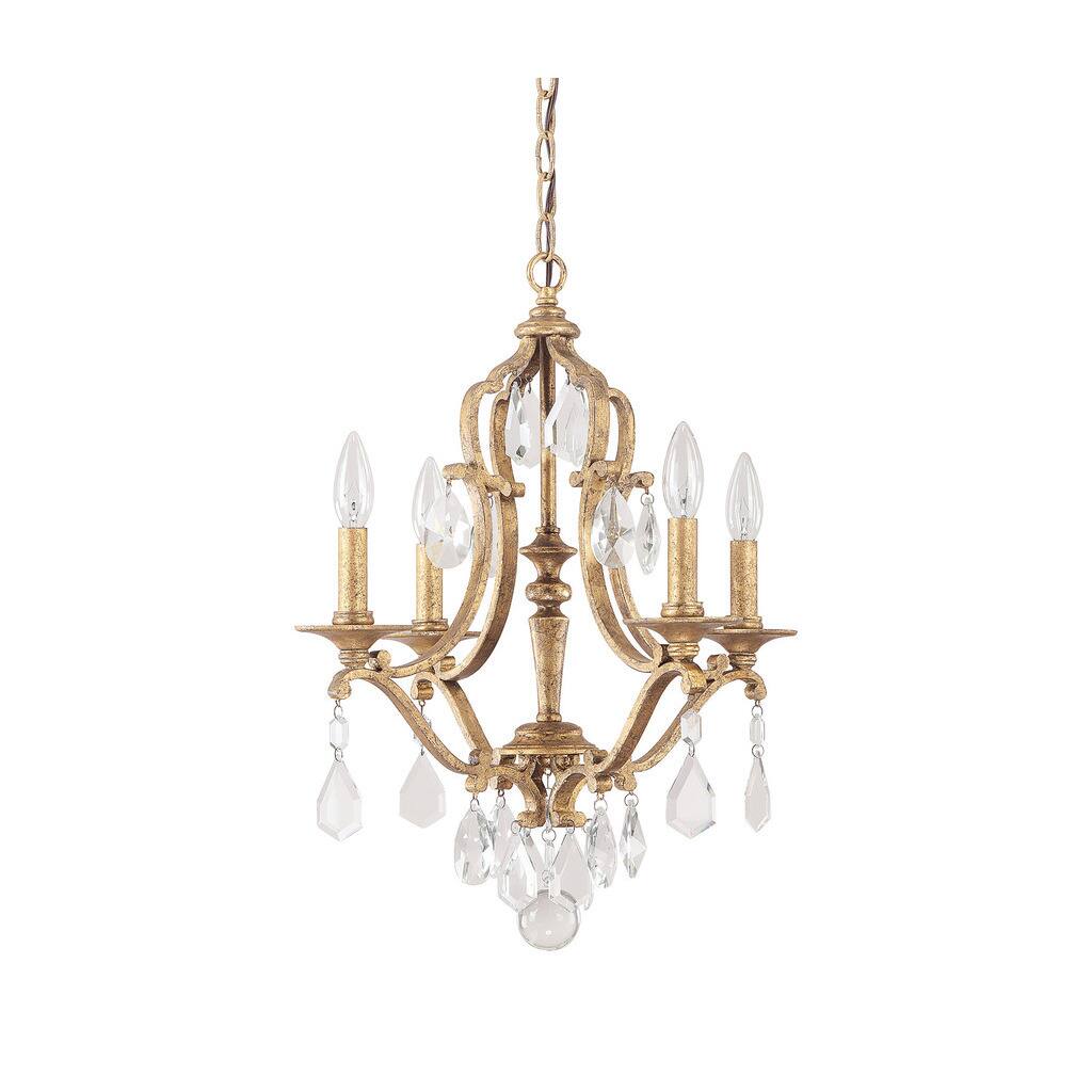 Blakely 4-light Antique Gold Chandelier - Antique Gold - Chandeliers For Bedrooms by Overstock.com