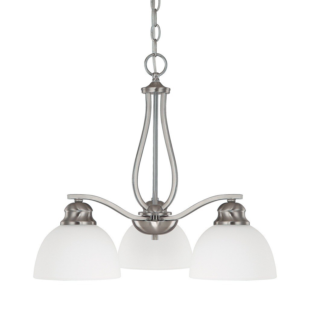 Stanton 3-light Brushed Nickel Chandelier - Brushed Nickel - Chandeliers For Bedrooms by Overstock.com