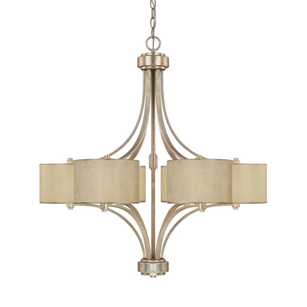Luna 6-light Winter Gold Chandelier - Winter Gold - Chandeliers For Bedrooms by Overstock.com