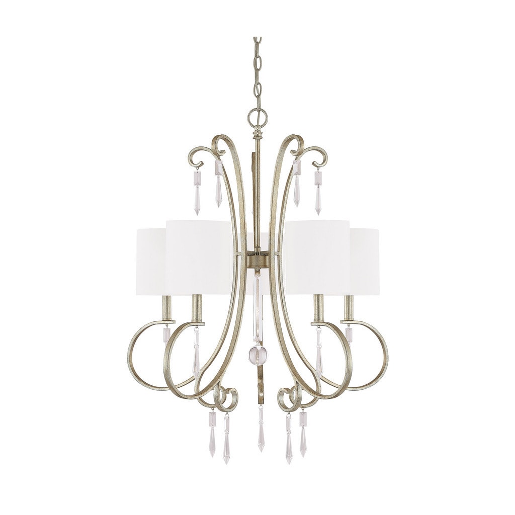 Simone 5-light Winter Gold Chandelier - Winter Gold - Chandeliers For Bedrooms by Overstock.com