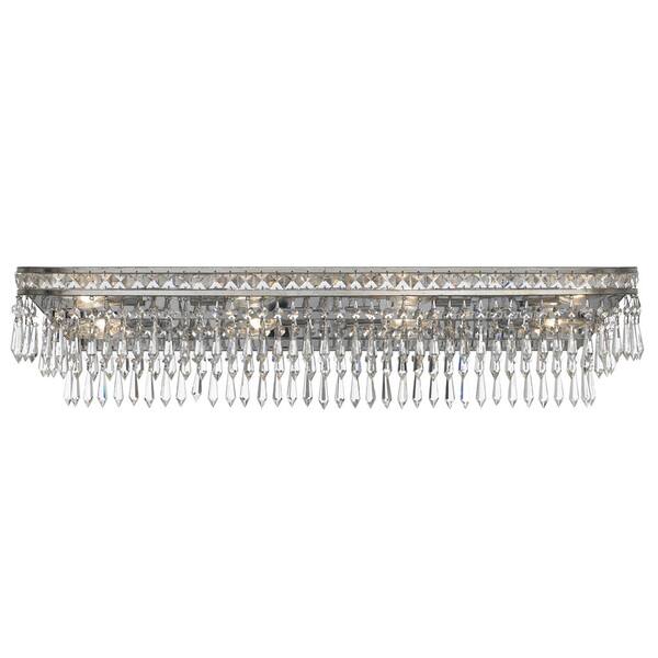 Crystorama Mercer Collection 8 Light Olde Silver Bath Vanity Crystorama Mercer Collection 8 Light Olde Silver Bath Vanity