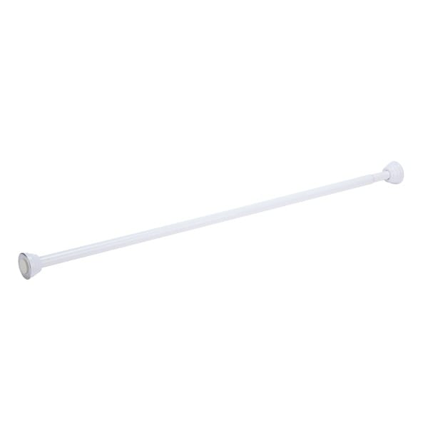 Honey-Can-Do 72 Inch White Decorative Tension Shower Rod